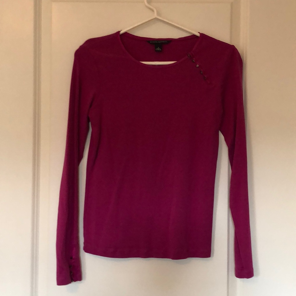 Fuchsia long sleeve shirt